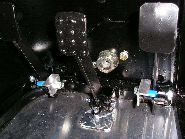 Brake pedal stop plate